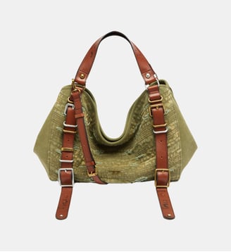 D-One-Sac medium à poignée supérieure en toile vieillie - Diesel - Kaki