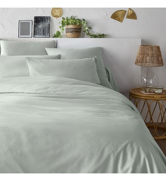 Housse de couette unie percale coton bio Scenario La Redoute Interieurs