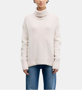 Col roulé oversize en cachemire - REVA - Gerard Darel - Beige et rose