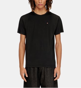 T-shirt fluide avec micro broderie - Diesel - Noir