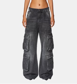 Relaxed Jeans - 1996 D-Sire - Diesel - Noir et gris foncé