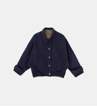 Veste col montant uni NEREA - La Petite Etoile - Marine