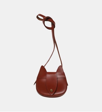 Sac écureuil en cuir - Cyrillus - Cognac