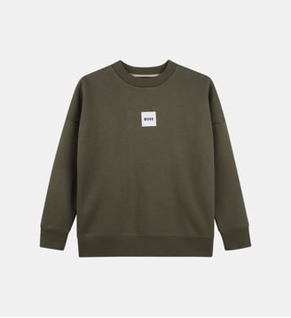 Sweat col rond - BOSS Kidswear - Olive