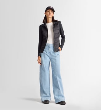 Veste linn col montant coupe regular - Fusalp - Noir