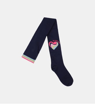 Collants jacquard - Billieblush - Indigo