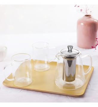 Set théière - Oolong - 80 cl - Cristel - Transparent