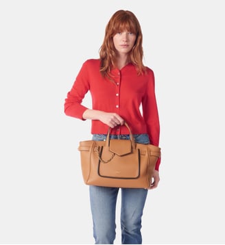 Sac carryall m - Lancel - Camel