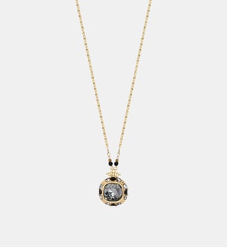 Collier   - Traviata - Satellite - Noir quartz