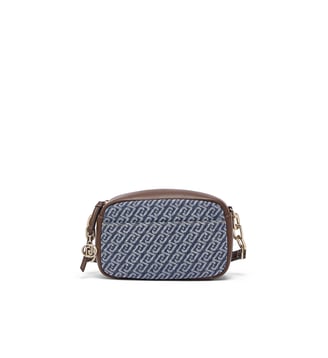 Sac bandoulière format moyen effet denim - Liu Jo - Denim bleu