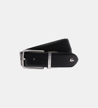 Ceinture réversible en cuir - Lacoste - Noir