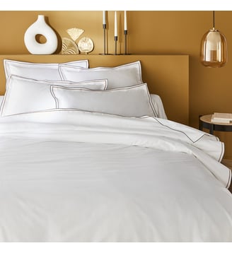 Housse de couette percale coton égyptien - La Redoute Interieurs - Blanc