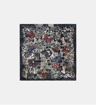 Foulard Blondie Butterfly Lace 65 - Zadig&Voltaire - Bleu ink