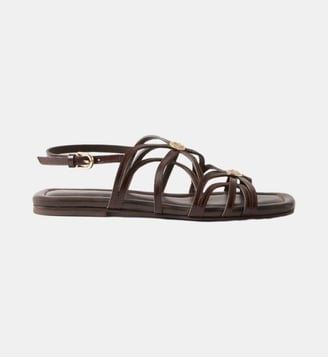 Sandales médaillons - Claudie Pierlot - Chocolat