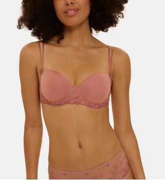 Soutien-gorge décolleté carré en spacer 3D - Rose Fumé - Simone Pérèle - Rose