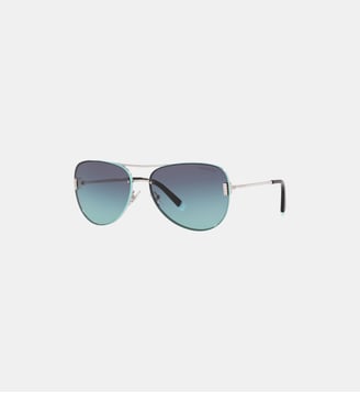 Lunettes de soleil Pilote TF3066 - Tiffany & Co - Argent