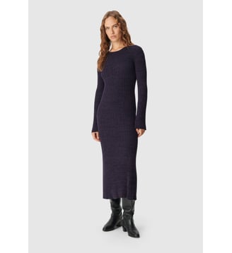 Robe longue tricot mouliné Ikks