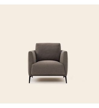 Fauteuil  Revêtement en velours - Madura - Taupe