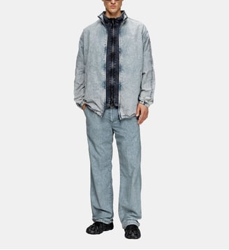 Veste en taslan de nylon recyclé - Diesel - Bleu clair