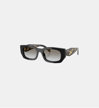 Lunettes de soleil Pillow PR B05S - Prada - Noir brillant