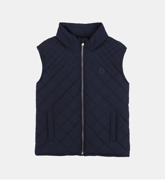 Doudoune sans manches à capuche - BOSS Kidswear - Bleu cargo
