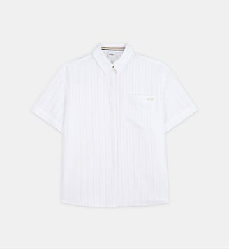 Chemise en tissu leger gaufré - BOSS Kidswear - Blanc