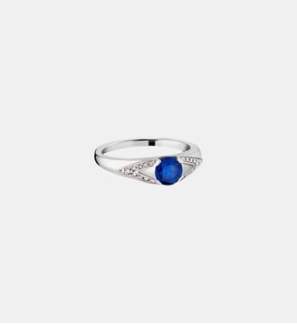 Bague Solitaire Saphir 5mm Victoire - Arthus Bertrand - Or jaune