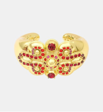 Bracelet manchette   - Gloria - Satellite - Rouge