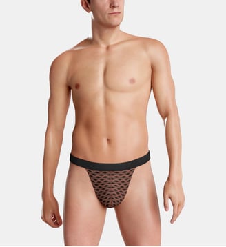 String imprimé en Lyocell - Impetus - Marron