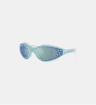 Lunettes de soleil Irrégulier SK6024 - Swarovski - Vert clair