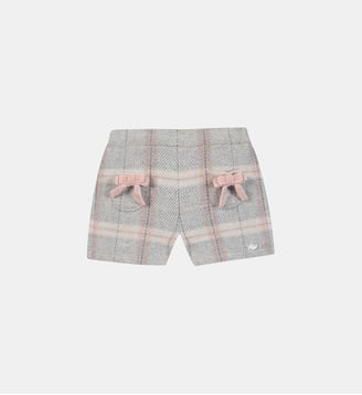 Short -  moyen laine carreaux - Tartine Et Chocolat - Beige