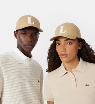 Casquette de baseball broderie 3D - Lacoste - Beige viennois
