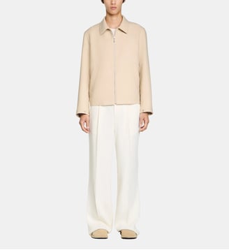 Blouson zippé - Sandro - Beige