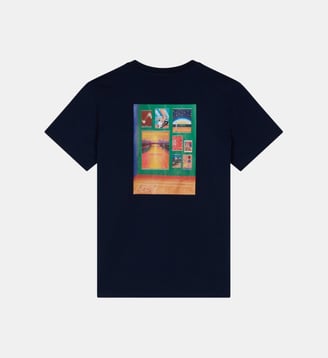 T-Shirt Mosaique - Roland-Garros - Bleu marine