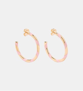 Créoles Positano baby pink - Aurélie Bidermann - Doré rosé