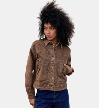 VESTE imprimé animalier VARA - La Petite Etoile - Léopard