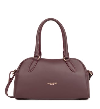 Sac à main bowling Donna Bow en cuir - Lancaster - Bordeaux foncé