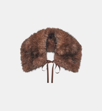 Col en fausse fourrure - SONIA - Gerard Darel - Marron