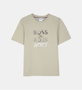 Tee-shirt manches courtes - BOSS Kidswear - Gris