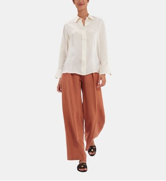Chemise Maureen en soie - Ines de la Fressange Paris - Écru