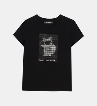 Tee-shirt imprimée - Karl Lagerfeld Kids - Black