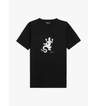 T-shirt droit Coulos en coton - Agnès b. - Noir