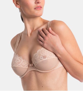 Soutien-gorge avec armatures Gaby beige - Maison Lejaby - Rose fumé