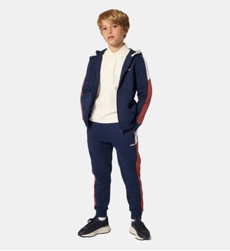 Cardigan à capuche - BOSS Kidswear - Bleu cargo