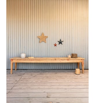 Grand banc en bois Antoine N°471- Produit chiné - Debongout - Bois clair