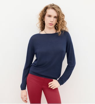 Pull mcolombe - Motif uni - Caroll - Bleu marine