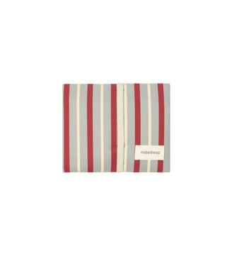 Tapis à langer Stories Édition limitée - Nobodinoz - Blue red stripes