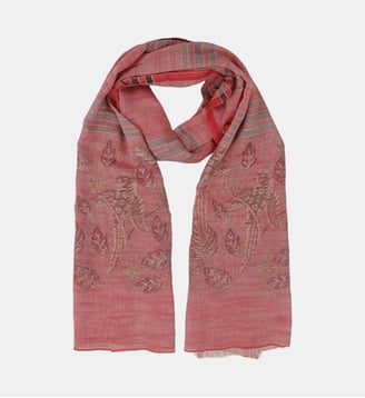 Foulard motif feuille - La Fée Maraboutée - Jaspe