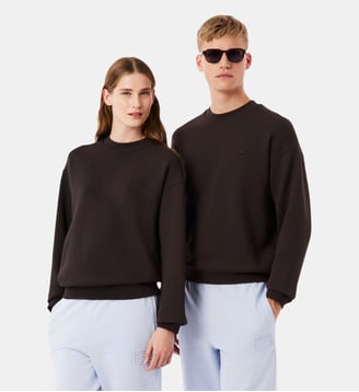Sweatshirt loose fit molleton épais - Lacoste - Marron