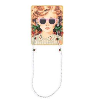 Chaîne de perles pour lunettes de soleil - Konges Slojd - Blanc